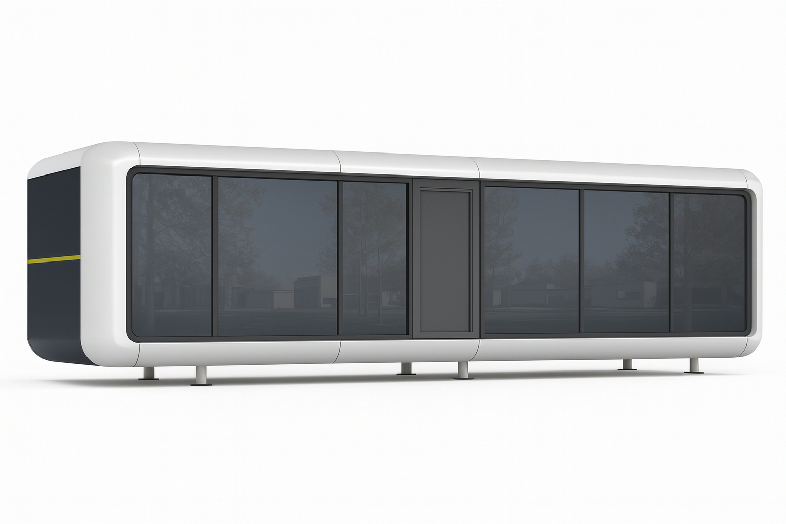 Капсульный дом Golden Bridge GB 7 — 38 м² с панорамным остеклением